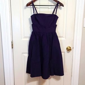 3 in 1 dark eggplant dress, skirt, crop top sz 0